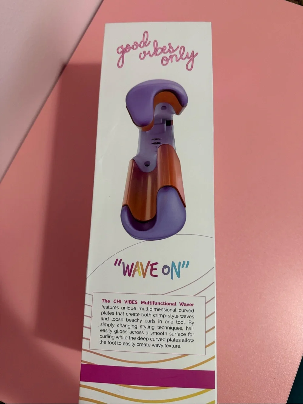 CHI Vibes Wave On Multifunctional Hairstyling Waver — Iridescent Pink/Purple